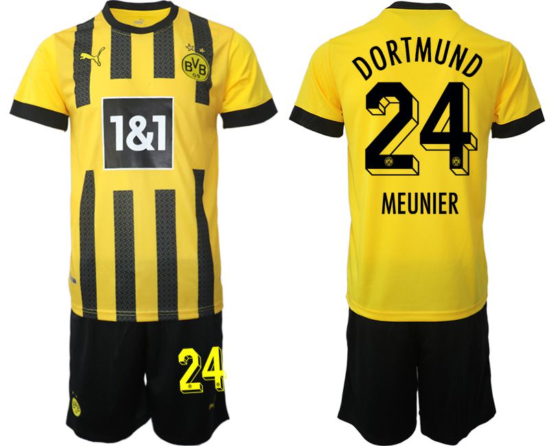 Cheap Men 2022-2023 Club Borussia Dortmund home yellow 24 Soccer Jersey